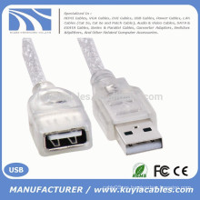 Blanco Estándar USB 2.0 macho a hembra M / F Extender extensión Cable 0,2 m